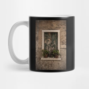 Window in Torri del Benaco, North East Italy Mug